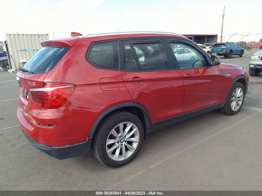 2016 BMW X3 XDRIVE28I - 5UXWX9C58G0D75700