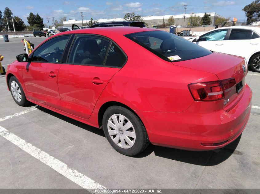 2015 VOLKSWAGEN JETTA SEDAN 2.0L S - 3VW2K7AJ2FM357413