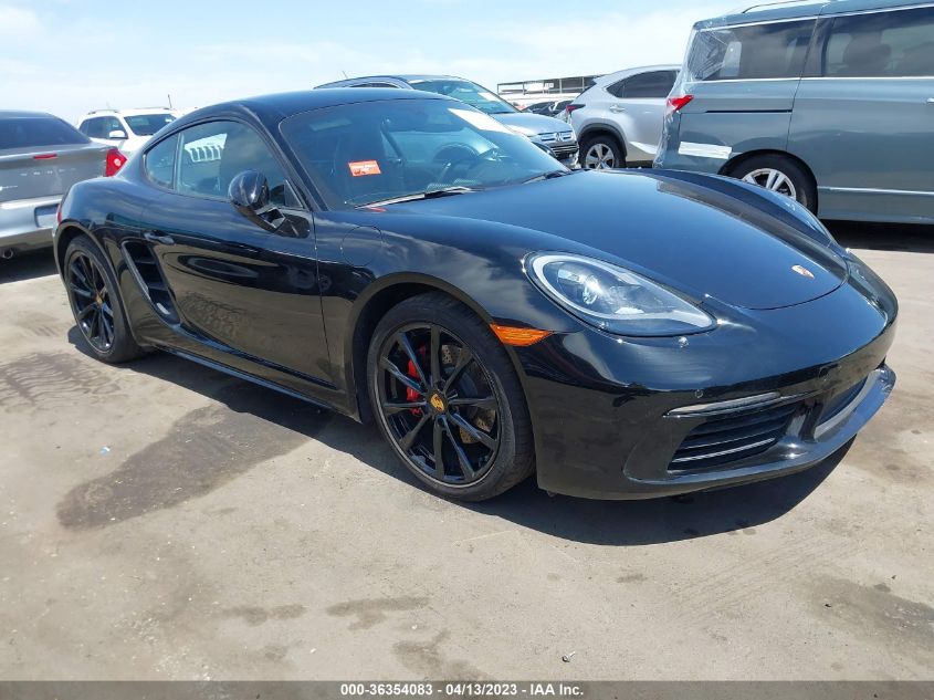 2018 PORSCHE 718 CAYMAN - WP0AA2A87JK261990