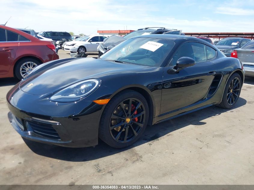 2018 PORSCHE 718 CAYMAN - WP0AA2A87JK261990