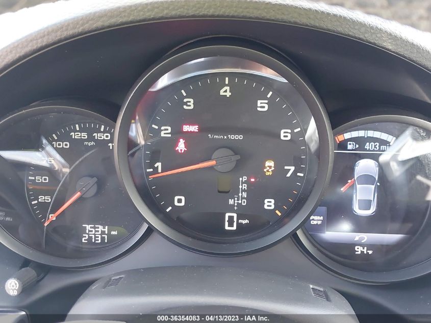 2018 PORSCHE 718 CAYMAN - WP0AA2A87JK261990