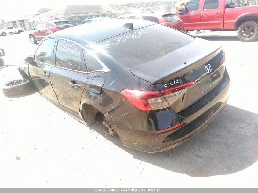 2022 HONDA CIVIC SEDAN EX - JHMFE1F75NX009750