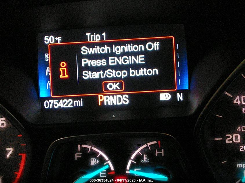 2017 FORD ESCAPE TITANIUM - 1FMCU9J95HUD30784