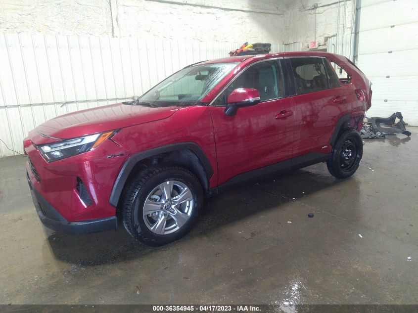 2022 TOYOTA RAV4 HYBRID XLE - 2T3RWRFV3NW134243