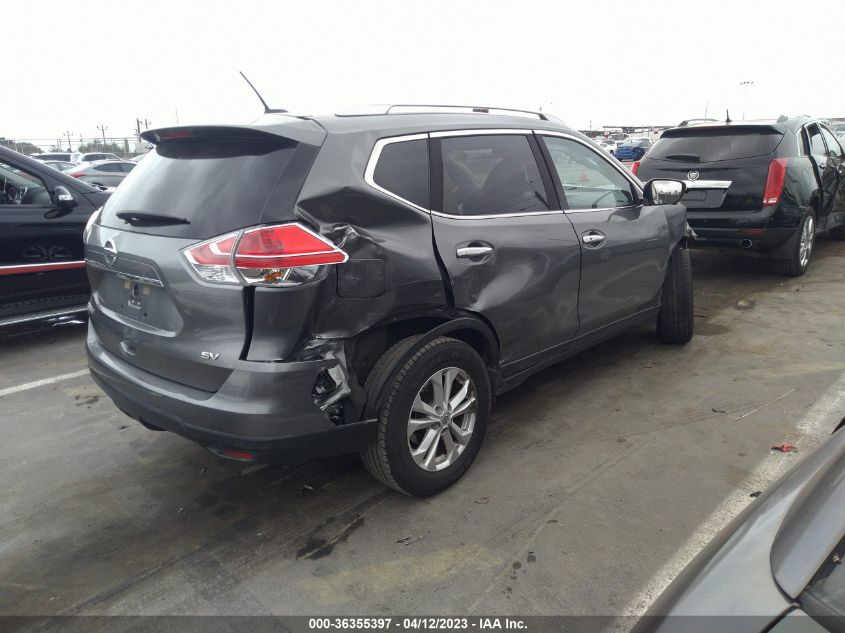 2016 NISSAN ROGUE SV - KNMAT2MT4GP723248
