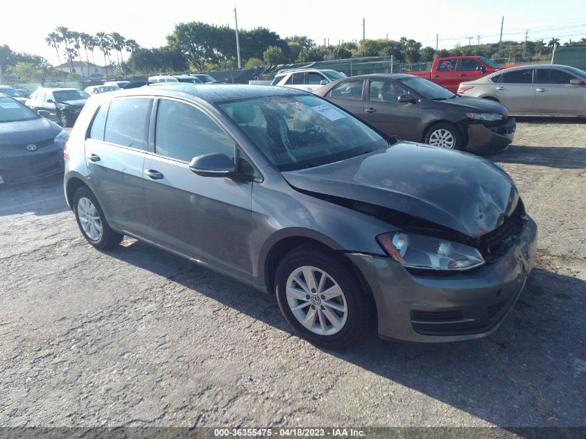 2017 VOLKSWAGEN GOLF S - 3VW217AU0HM071303