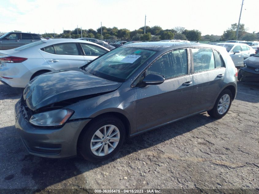 2017 VOLKSWAGEN GOLF S - 3VW217AU0HM071303