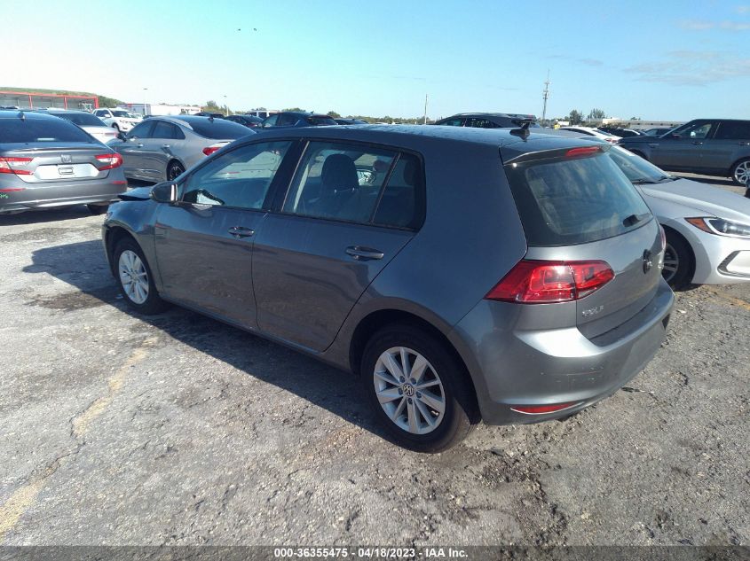 2017 VOLKSWAGEN GOLF S - 3VW217AU0HM071303