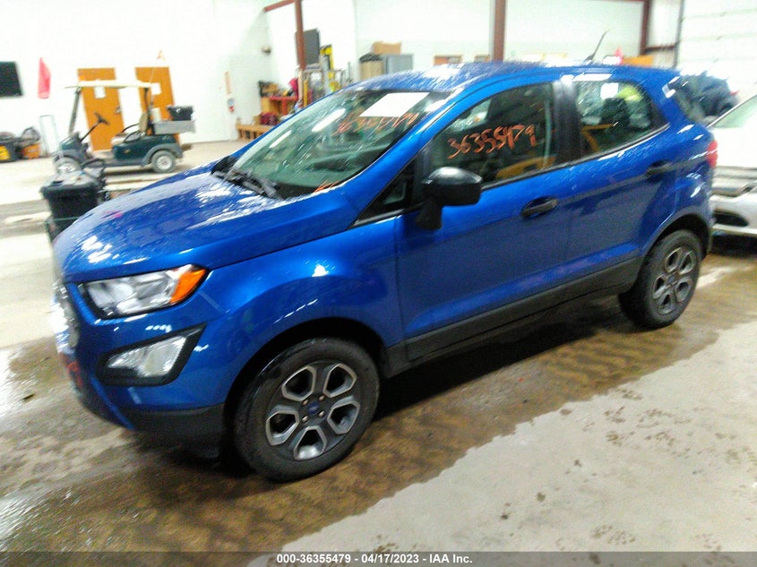 VIN MAJ6S3FL9MC417649 2021 FORD ECOSPORT S