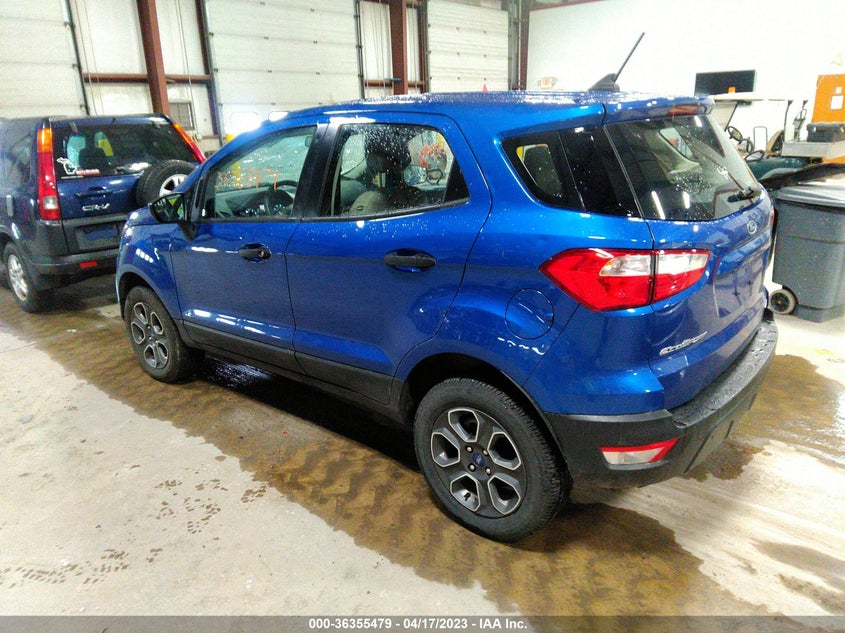 VIN MAJ6S3FL9MC417649 2021 FORD ECOSPORT S