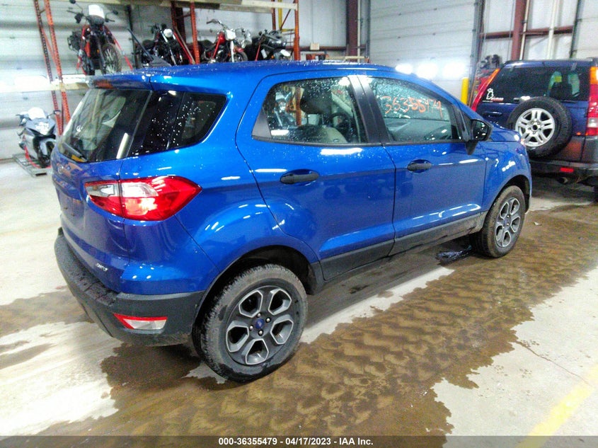 VIN MAJ6S3FL9MC417649 2021 FORD ECOSPORT S