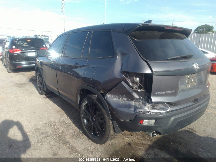 2021 HONDA PASSPORT SPORT 5FNYF7H20MB006727