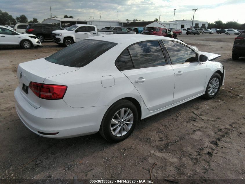 2015 VOLKSWAGEN JETTA SEDAN 2.0L S - 3VW2K7AJ6FM297281