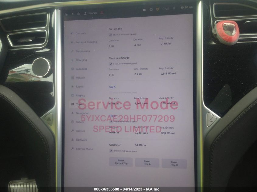 2017 TESLA MODEL X 90D/75D/100D - 5YJXCAE29HF077209