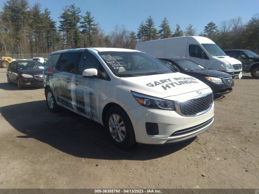 2017 KIA SEDONA LX - KNDMB5C11H6234203