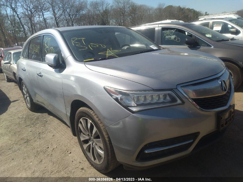 2016 ACURA MDX W/TECH/W/TECH - 5FRYD4H46GB037134