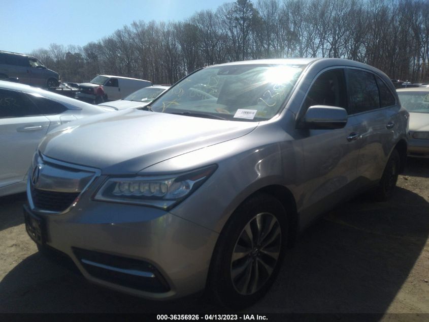 2016 ACURA MDX W/TECH/W/TECH - 5FRYD4H46GB037134