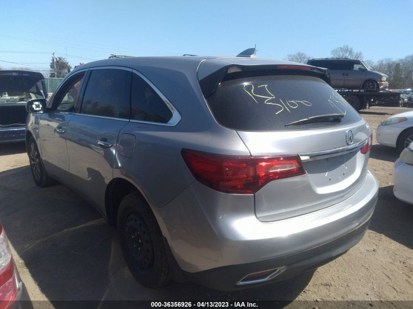 2016 ACURA MDX W/TECH/W/TECH - 5FRYD4H46GB037134