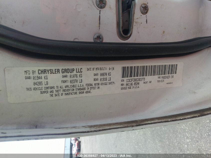 2014 DODGE DART LIMITED - 1C3CDFCB8ED823779