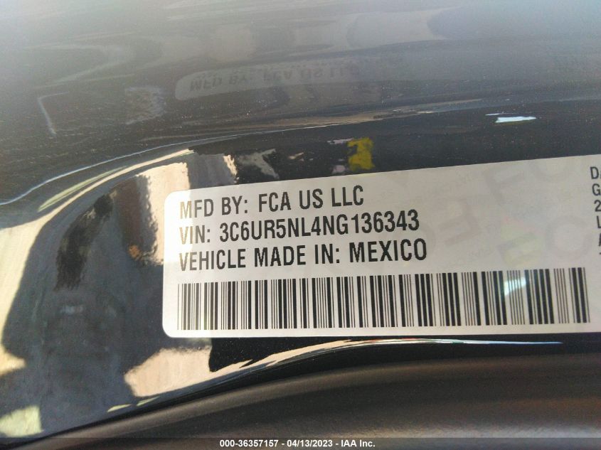 2022 RAM 2500 LARAMIE - 3C6UR5NL4NG136343