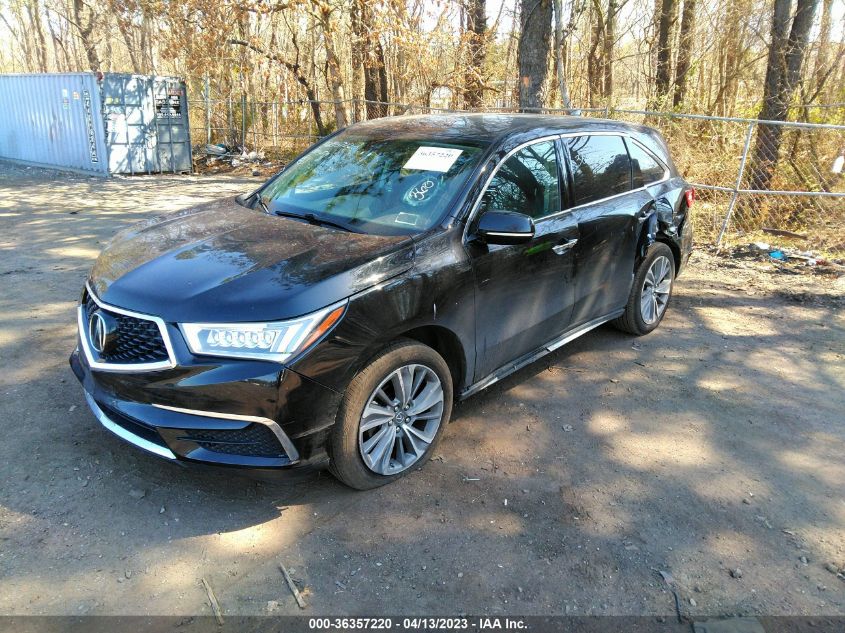 2017 ACURA MDX W/TECHNOLOGY PKG - 5J8YD4H50HL000753