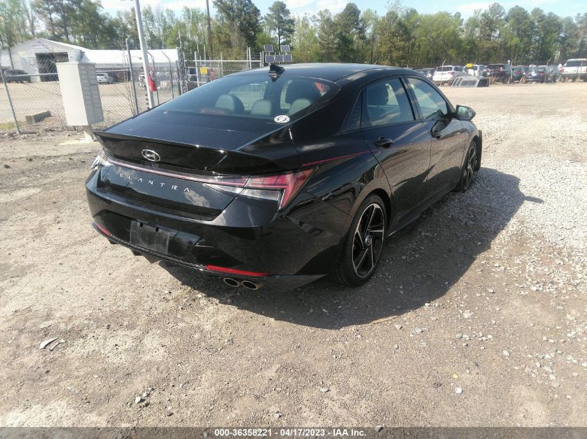 2021 HYUNDAI ELANTRA N LINE - KMHLR4AF7MU107568