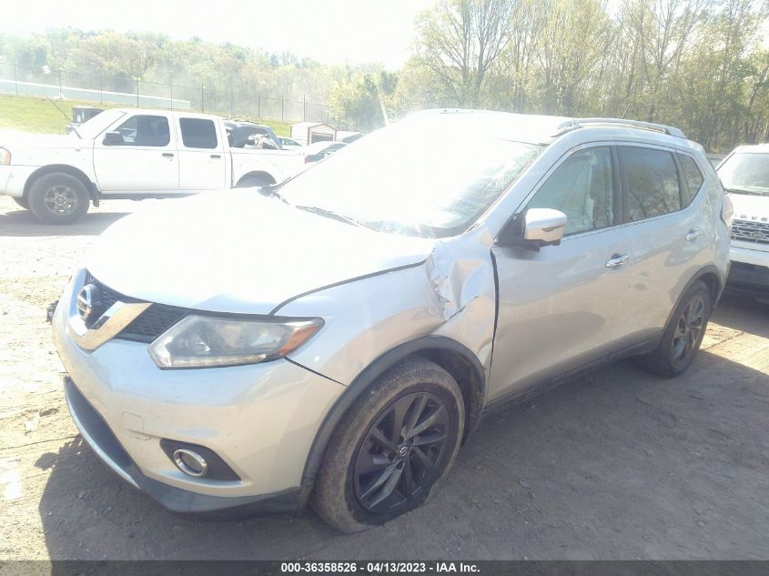 2016 NISSAN ROGUE SL - KNMAT2MT6GP677177