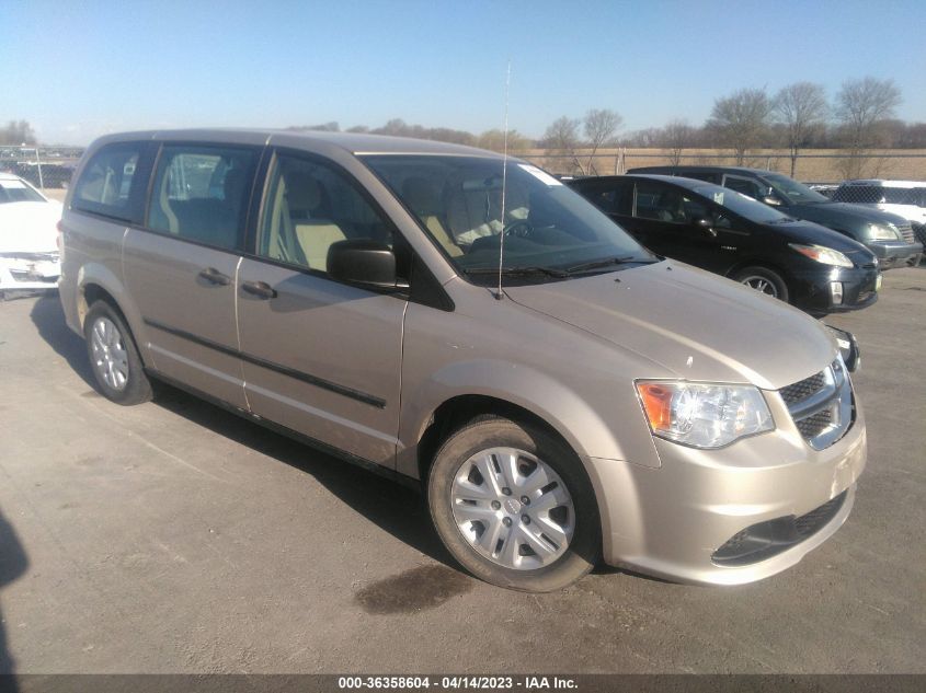 2014 DODGE GRAND CARAVAN AMERICAN VALUE PKG - 2C4RDGBG1ER466547