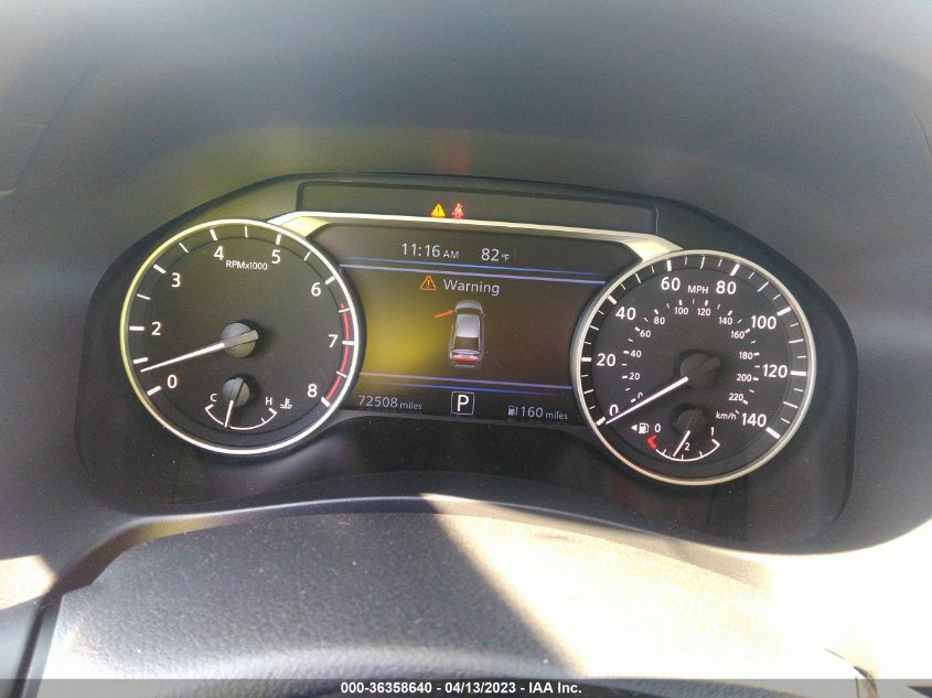 2019 NISSAN ALTIMA 2.5 SV - 1N4BL4DV8KC125218