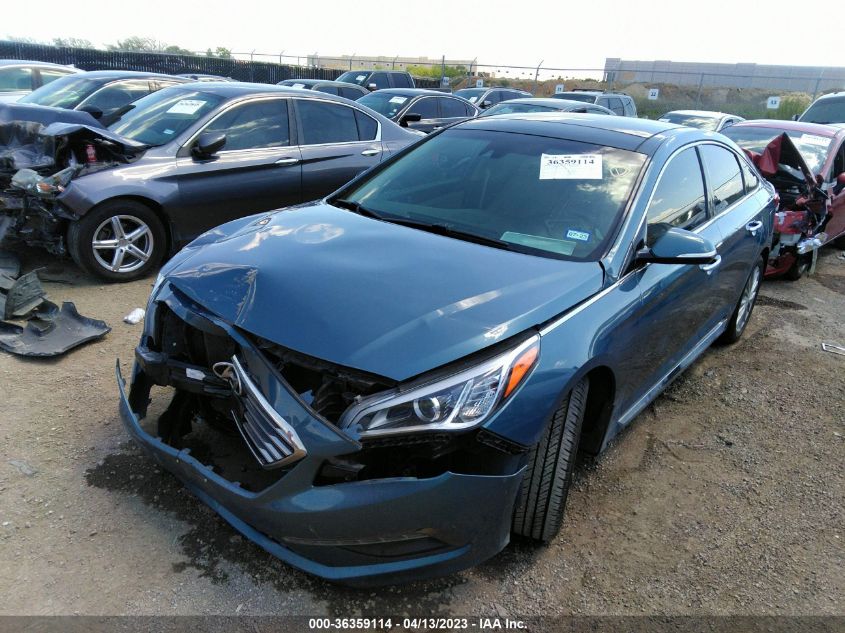 2015 HYUNDAI SONATA 2.4L LIMITED - 5NPE34AF8FH179617