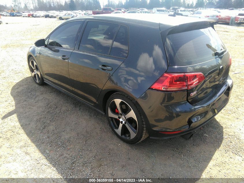 2017 VOLKSWAGEN GOLF GTI S/SE/AUTOBAHN/SPORT - 3VW447AUXHM068912