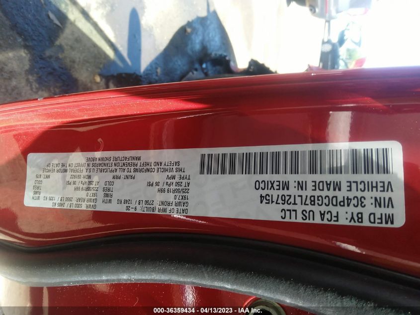 2020 DODGE JOURNEY CROSSROAD - 3C4PDCGB7LT267154