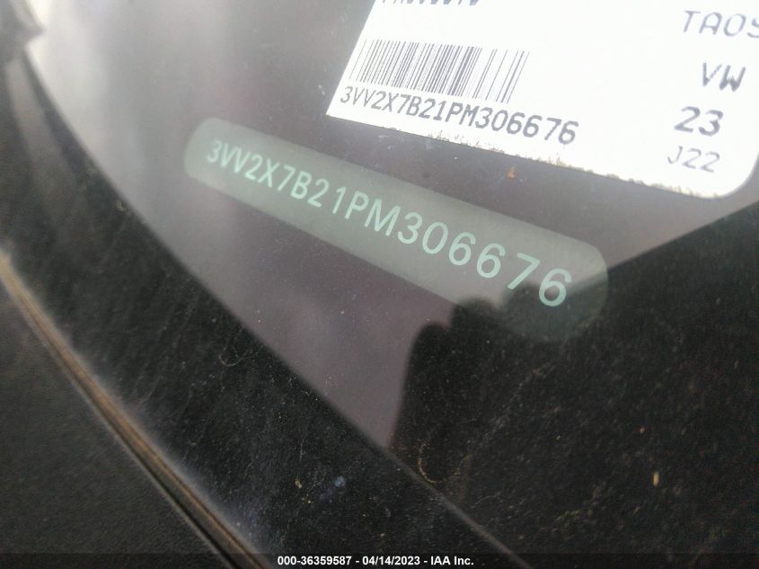 2023 VOLKSWAGEN TAOS SEL - 3VV2X7B21PM306676