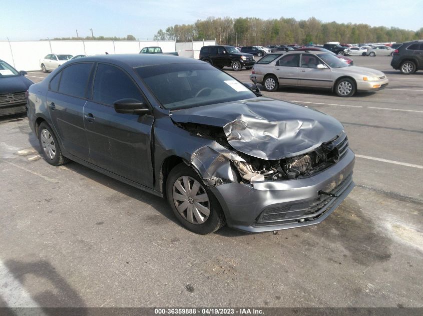 2015 VOLKSWAGEN JETTA SEDAN 2.0L S W/TECHNOLOGY - 3VW2K7AJ8FM408624