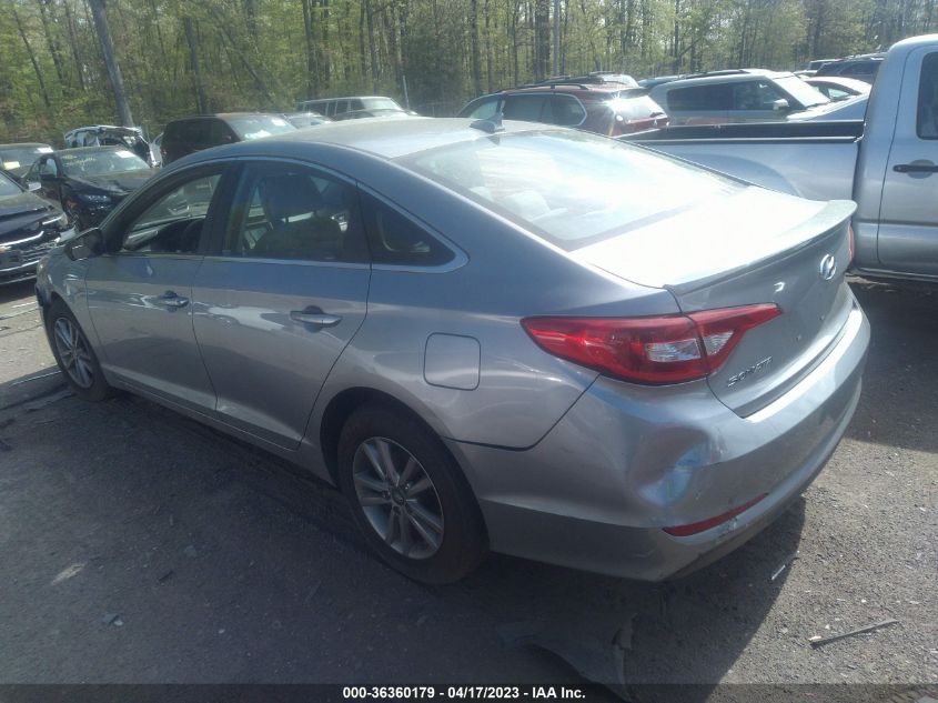 2016 HYUNDAI SONATA 2.4L SE - 5NPE24AF7GH370109