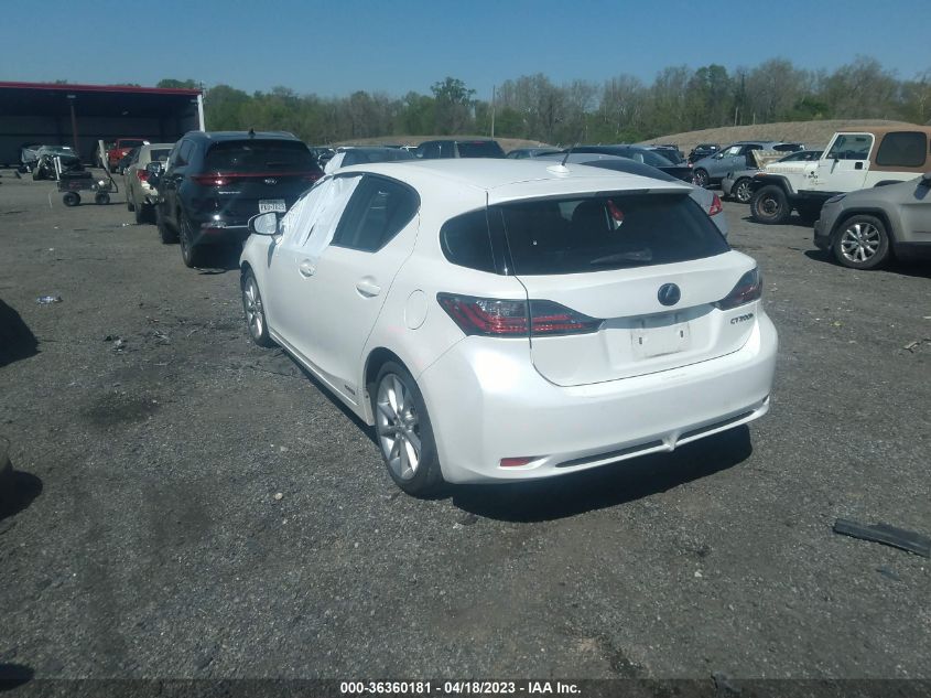 2013 LEXUS CT 200H HYBRID - JTHKD5BH2D2171211