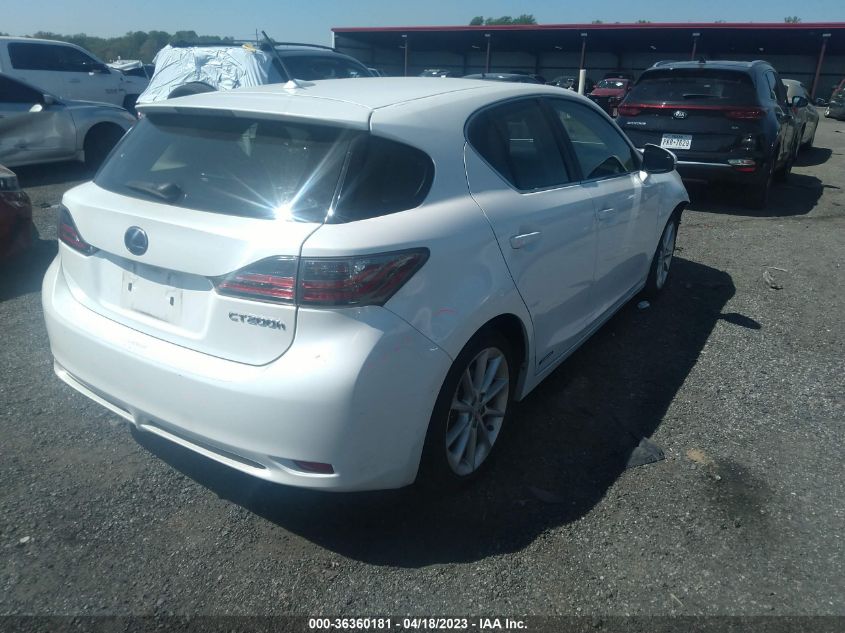 2013 LEXUS CT 200H HYBRID - JTHKD5BH2D2171211
