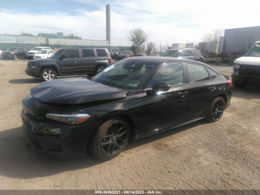 2022 HONDA CIVIC SEDAN SPORT - 2HGFE2F55NH565200
