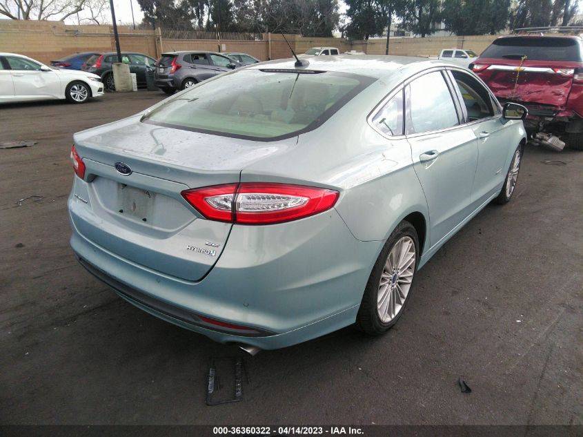 2014 FORD FUSION SE HYBRID - 3FA6P0LU7ER203193