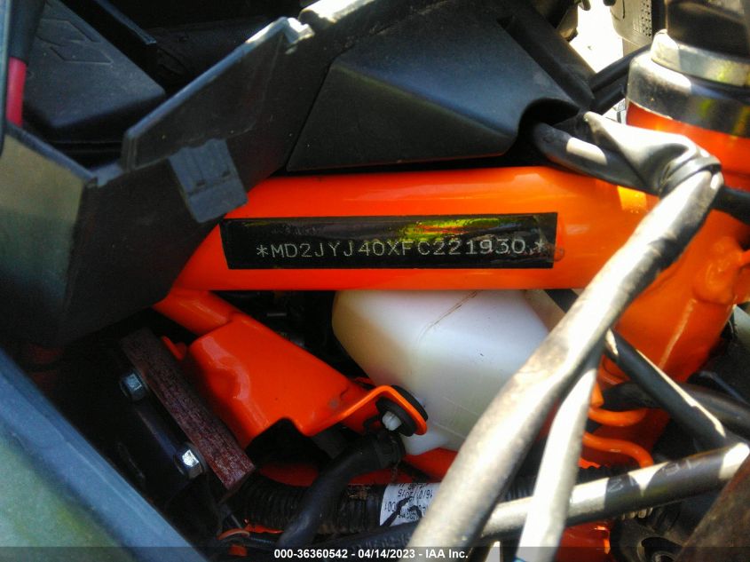 2015 KTM 390 DUKE MD2JYJ40XFC221930