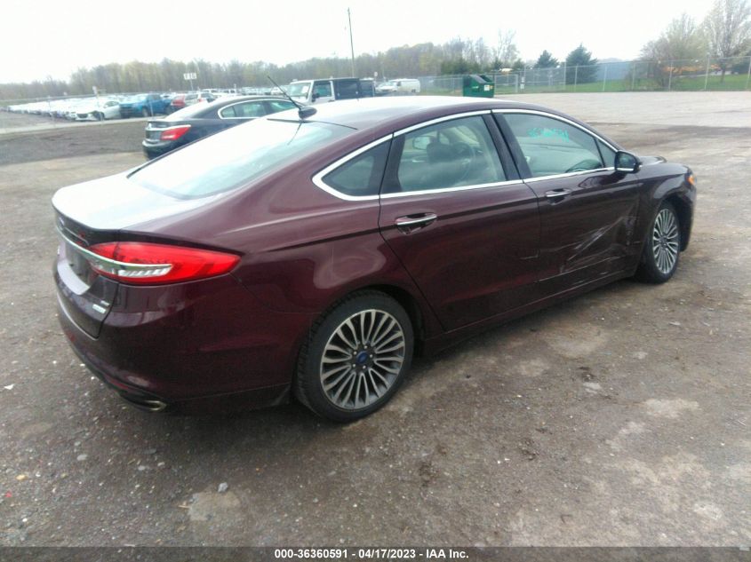 2017 FORD FUSION SE - 3FA6P0H90HR271604