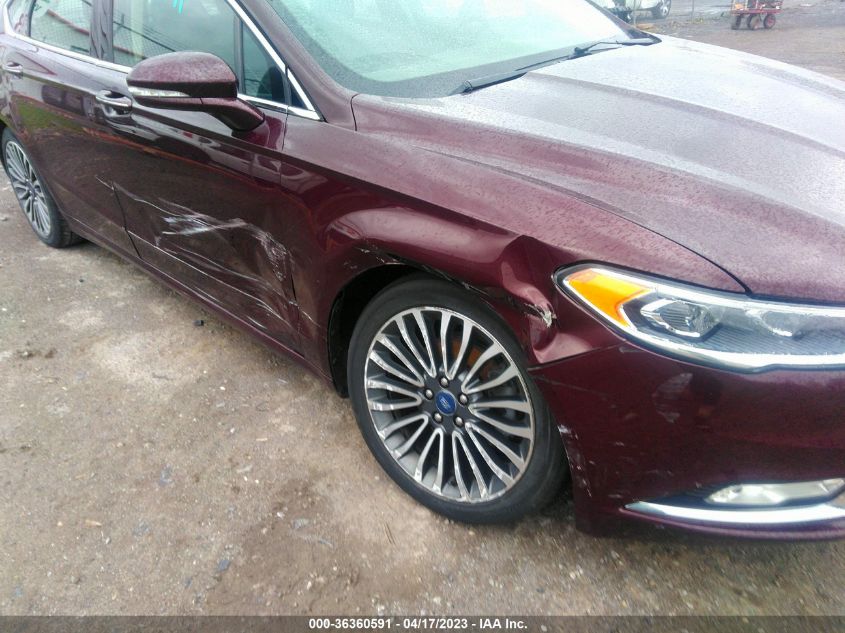 2017 FORD FUSION SE - 3FA6P0H90HR271604