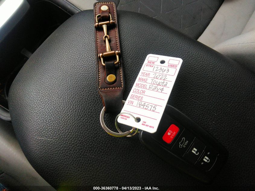 2022 TOYOTA RAV4 XLE - 2T3W1RFVXNC184575