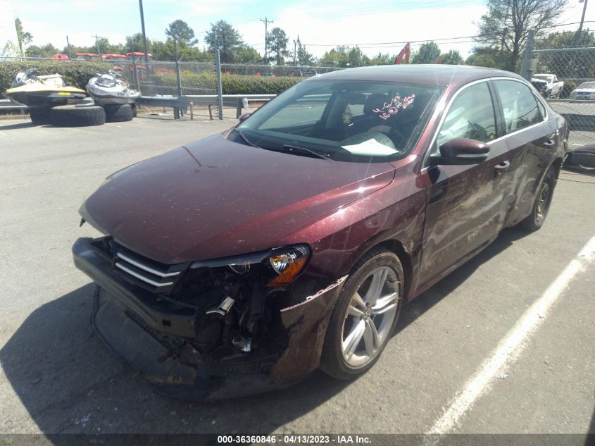 2014 VOLKSWAGEN PASSAT SE W/SUNROOF - 1VWBT7A3XEC058797