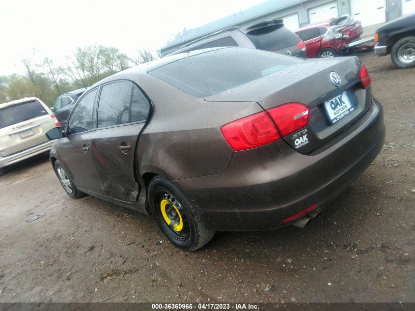 2014 VOLKSWAGEN JETTA SEDAN S - 3VW1K7AJ2EM440205