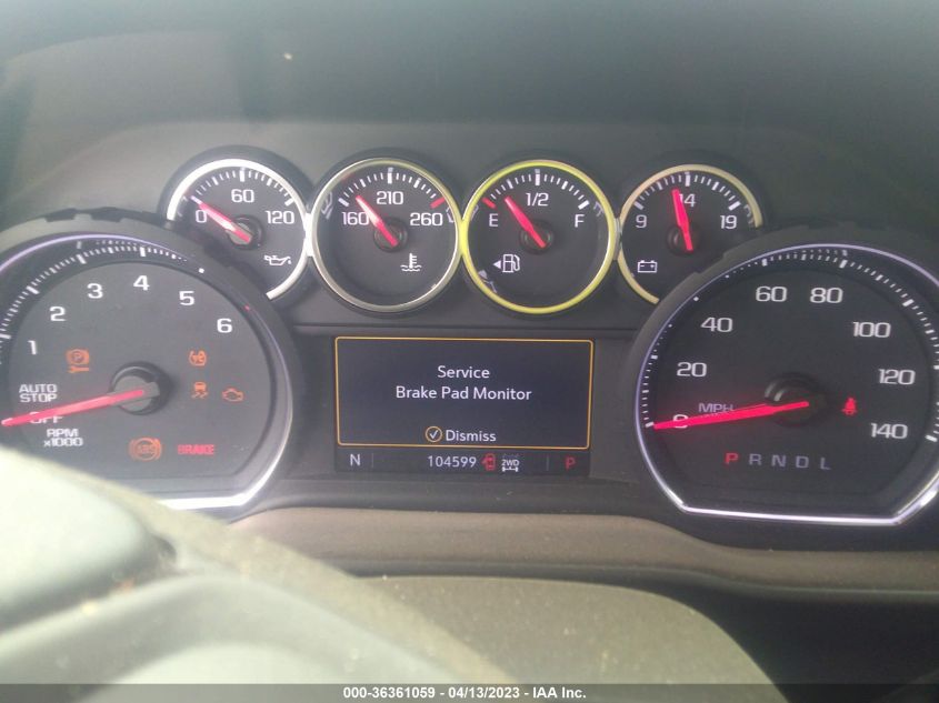 2019 CHEVROLET SILVERADO 1500 LT - 1GCUYDED2KZ153703
