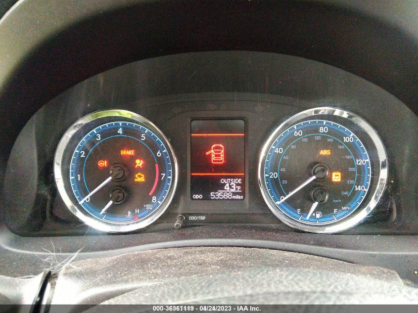 2019 TOYOTA COROLLA L/LE/SE/XLE/XSE - 5YFBURHE0KP941605