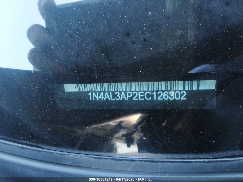 2014 NISSAN ALTIMA 2.5 SV - 1N4AL3AP2EC126302