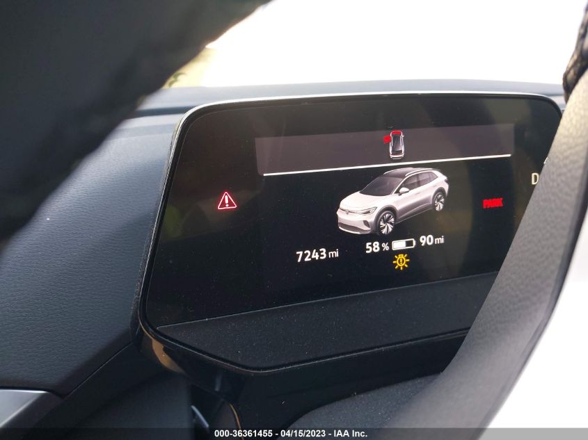 2022 VOLKSWAGEN ID.4 PRO S WVGTMPE25NP051282