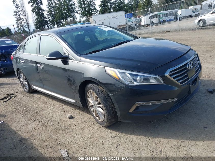 2015 HYUNDAI SONATA 2.4L LIMITED - 5NPE34AF9FH056523